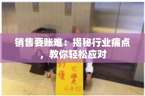销售要账难：揭秘行业痛点，教你轻松应对